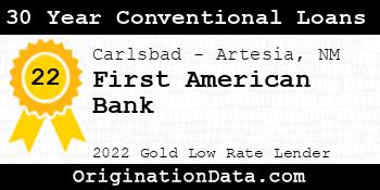 First American Bank 30 Year Conventional Loans gold