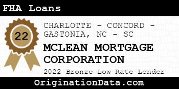 MCLEAN MORTGAGE CORPORATION FHA Loans bronze