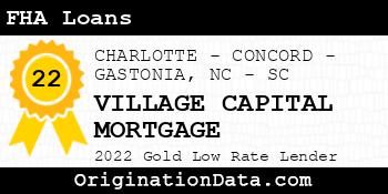 VILLAGE CAPITAL MORTGAGE FHA Loans gold