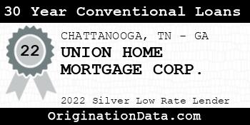 UNION HOME MORTGAGE CORP. 30 Year Conventional Loans silver