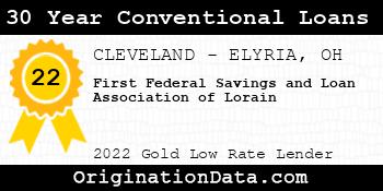 First Federal Savings and Loan Association of Lorain 30 Year Conventional Loans gold