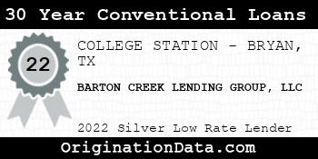 BARTON CREEK LENDING GROUP 30 Year Conventional Loans silver