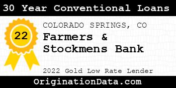 Farmers & Stockmens Bank 30 Year Conventional Loans gold