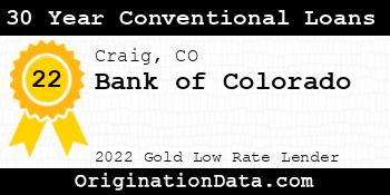 Bank of Colorado 30 Year Conventional Loans gold