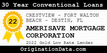 AMERISAVE MORTGAGE CORPORATION 30 Year Conventional Loans gold
