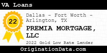 PREMIA MORTGAGE VA Loans gold