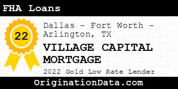 VILLAGE CAPITAL MORTGAGE FHA Loans gold