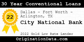 City National Bank 30 Year Conventional Loans gold