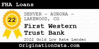 First Western Trust Bank FHA Loans gold