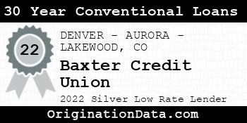 Baxter Credit Union 30 Year Conventional Loans silver