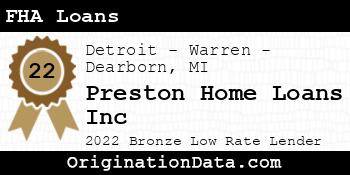 Preston Home Loans Inc FHA Loans bronze