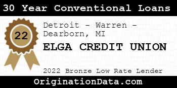 ELGA CREDIT UNION 30 Year Conventional Loans bronze