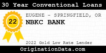 NBKC BANK 30 Year Conventional Loans gold