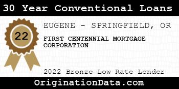 FIRST CENTENNIAL MORTGAGE CORPORATION 30 Year Conventional Loans bronze