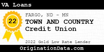 TOWN AND COUNTRY Credit Union VA Loans gold