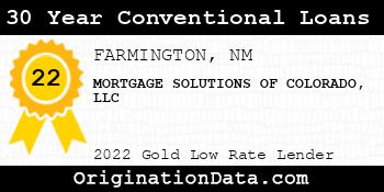 MORTGAGE SOLUTIONS OF COLORADO 30 Year Conventional Loans gold