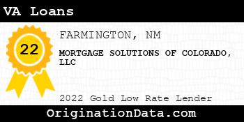 MORTGAGE SOLUTIONS OF COLORADO VA Loans gold