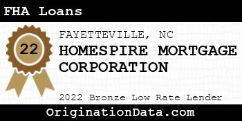 HOMESPIRE MORTGAGE CORPORATION FHA Loans bronze