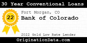 Bank of Colorado 30 Year Conventional Loans gold