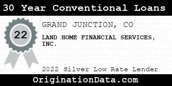 LAND HOME FINANCIAL SERVICES 30 Year Conventional Loans silver