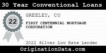 FIRST CENTENNIAL MORTGAGE CORPORATION 30 Year Conventional Loans silver