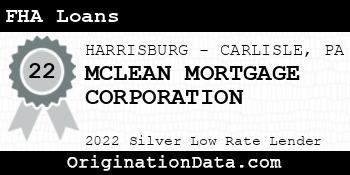 MCLEAN MORTGAGE CORPORATION FHA Loans silver