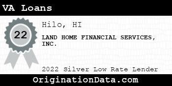 LAND HOME FINANCIAL SERVICES VA Loans silver