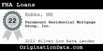Paramount Residential Mortgage Group FHA Loans silver