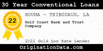 Gulf Coast Bank and Trust Company 30 Year Conventional Loans gold