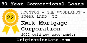 Kwik Mortgage Corporation 30 Year Conventional Loans gold