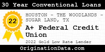 A+ Federal Credit Union 30 Year Conventional Loans gold