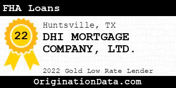 DHI MORTGAGE COMPANY LTD. FHA Loans gold