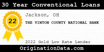 THE VINTON COUNTY NATIONAL BANK 30 Year Conventional Loans gold