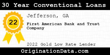 First American Bank and Trust Company 30 Year Conventional Loans gold