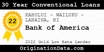 Bank of America 30 Year Conventional Loans gold