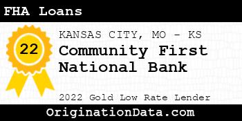 Community First National Bank FHA Loans gold