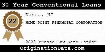 HOME POINT FINANCIAL CORPORATION 30 Year Conventional Loans bronze