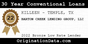 BARTON CREEK LENDING GROUP 30 Year Conventional Loans bronze