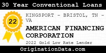 AMERICAN FINANCING CORPORATION 30 Year Conventional Loans gold