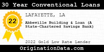 Abbeville Building & Loan (A State-Chartered Savings Bank) 30 Year Conventional Loans gold