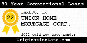 UNION HOME MORTGAGE CORP. 30 Year Conventional Loans gold
