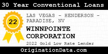 WINNPOINTE CORPORATION 30 Year Conventional Loans gold
