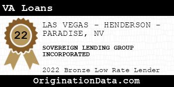 SOVEREIGN LENDING GROUP INCORPORATED VA Loans bronze