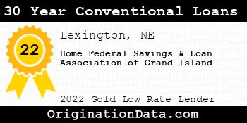 Home Federal Savings & Loan Association of Grand Island 30 Year Conventional Loans gold