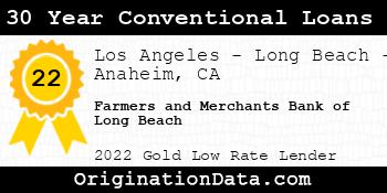 Farmers and Merchants Bank of Long Beach 30 Year Conventional Loans gold