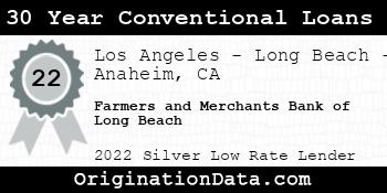 Farmers and Merchants Bank of Long Beach 30 Year Conventional Loans silver