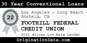 FOOTHILL FEDERAL CREDIT UNION 30 Year Conventional Loans silver