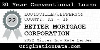 BETTER MORTGAGE CORPORATION 30 Year Conventional Loans silver