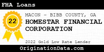 HOMESTAR FINANCIAL CORPORATION FHA Loans gold