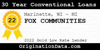 FOX COMMUNITIES 30 Year Conventional Loans gold